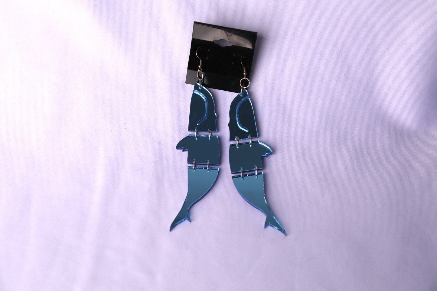 Three Tier Whale Acrylic Earrings