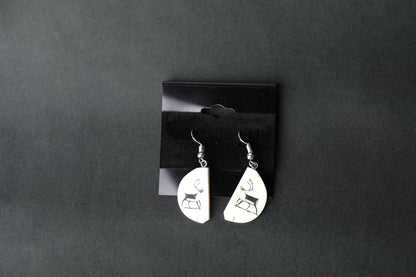 Ivory Caribou Earrings